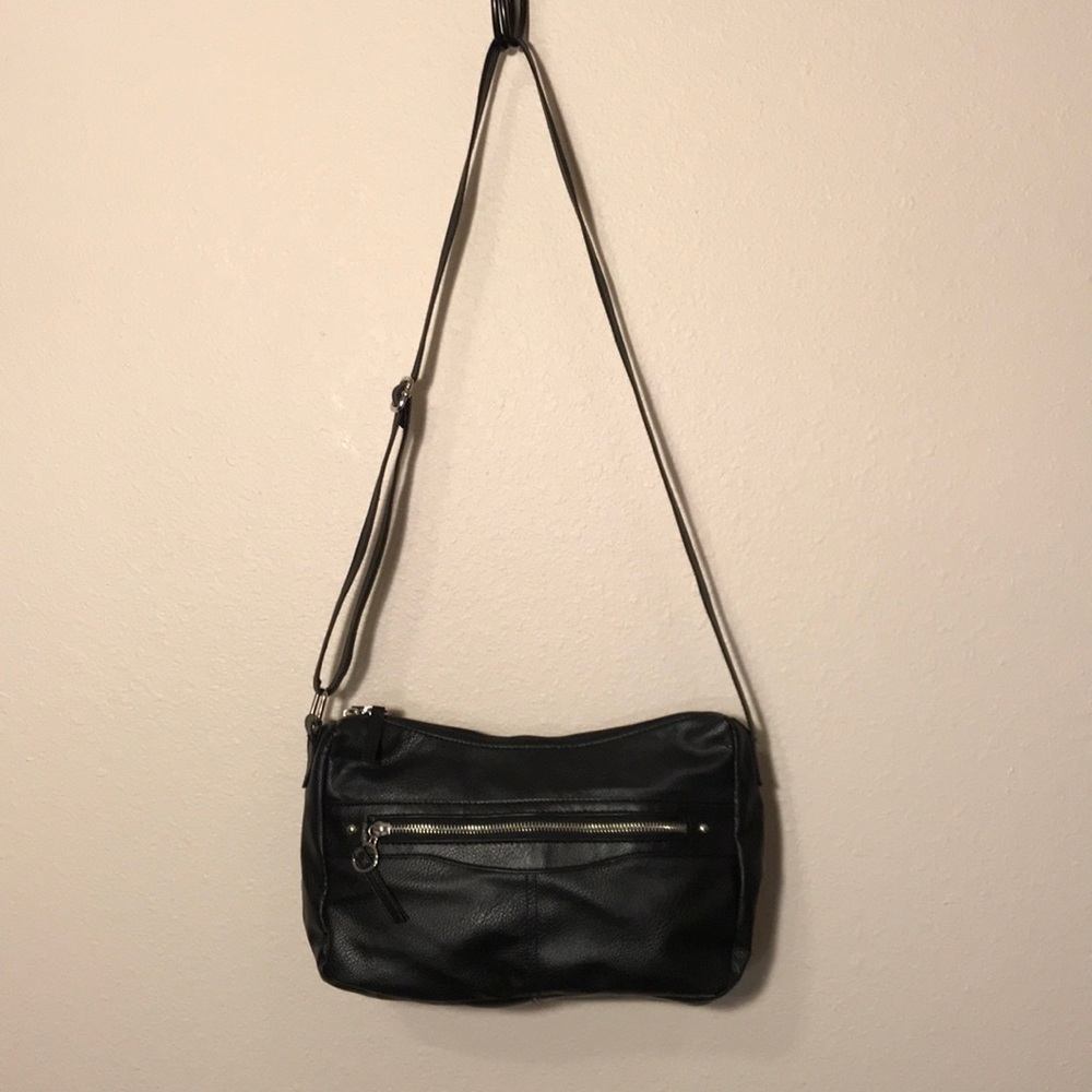 Black soft leather bag